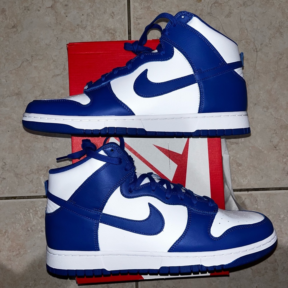 Nike SB Dunk High Blue White Mens Sneakers Size 13